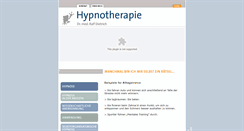 Desktop Screenshot of med-hypnotherapie.de