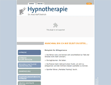Tablet Screenshot of med-hypnotherapie.de
